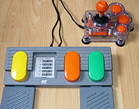 Image of Large Pedals and Joystick for USB connection.