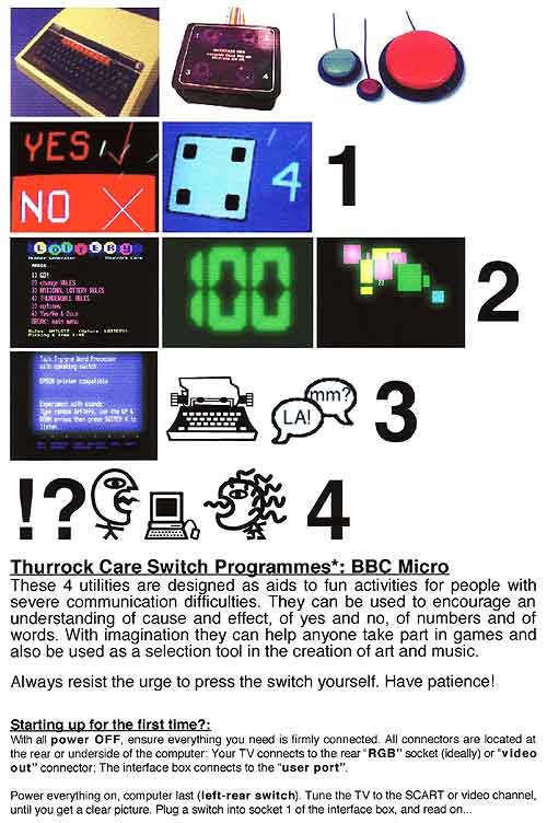 BBC Micro - Thurrock Care Switch Programmes.