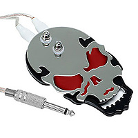 1. What You Will Need: Image of a Skull Tattoo switch with red eyes.