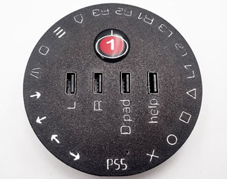HID Remapper v6 - round switch and joystick interface.