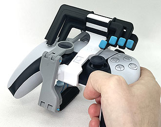 3D print snap on one-handed mod for a PS5 Dualsense gamepad