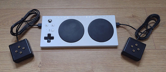 Xbox Adaptive Controller with Zik Zak heavy duty joystick.