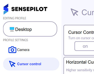 SensePilot head-tracking from webcam