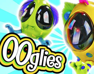 OOglies. Playmate 1999 toys. Wild big eyed plastic toys.