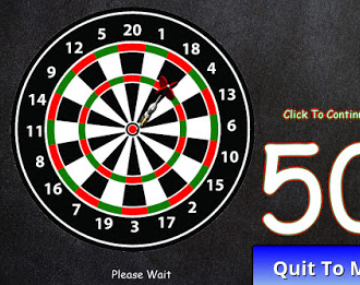 Another dartboard one-switch / one-button accessible video game.