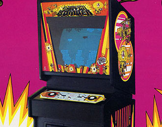 Canyon Bomber arcade machine.