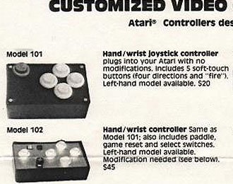 1980s KYE adverts for accessible controllers.
