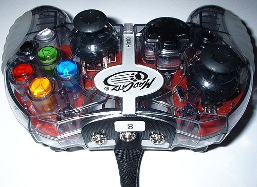 Adapted MadCatz PC USB JoyPad for switch use.