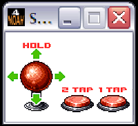 Joystick and Two Buttons.