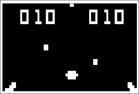 Space War: Vertical Intercept screen shot. The first home one-switch game.