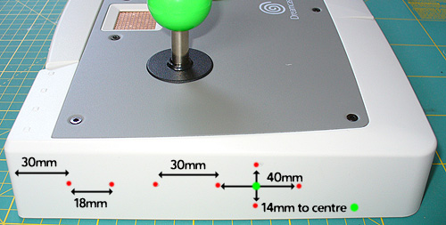 Left Side of Casing - Pilot Hole Measurements.