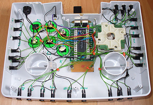 Rear of Controller - Pilot Hole Measurements.