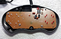 Rear of PCB of impact joypad.