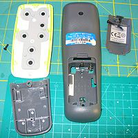 2. Doro 321rc case opened up. 2. Doro 321rc case opened up.