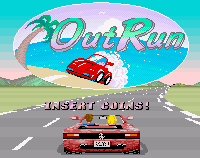 Games! Image of SEGA's OutRun coin-op game.